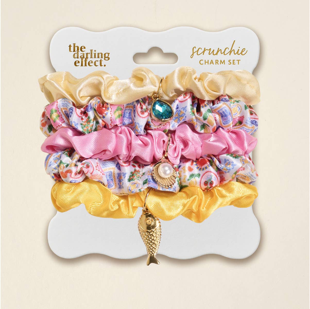 Scrunchie Charm Set–Ciao Bella