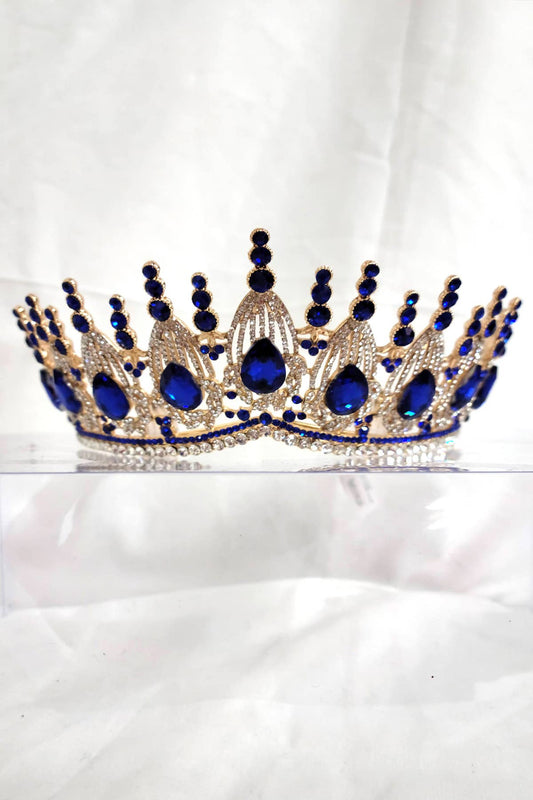 Regal Tiara With Jewels and Gemstones HT951