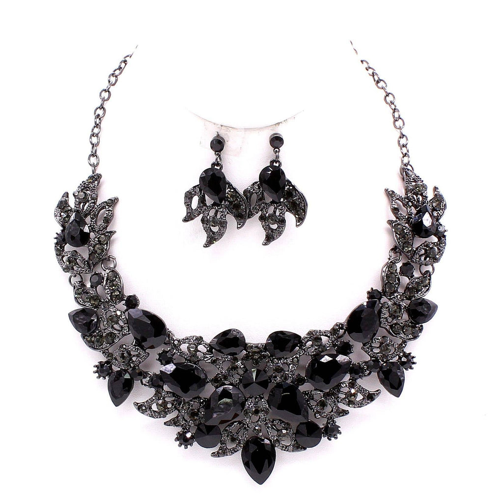 Flower theme Casting Chunky necklace Set B