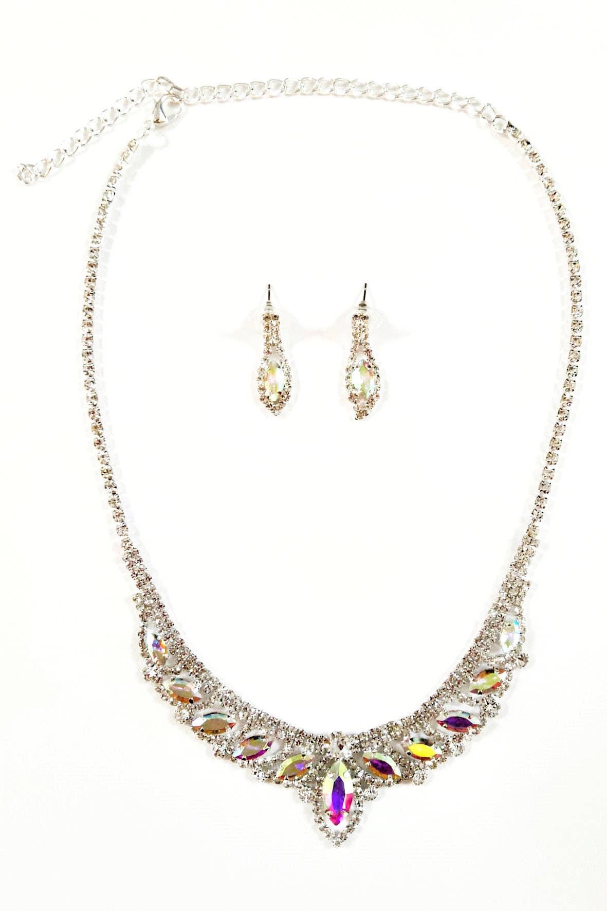 Metal jewelry Set With Necklace and Earrings JR3237
