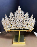 Clear/Gold Crystal Crown - CR147