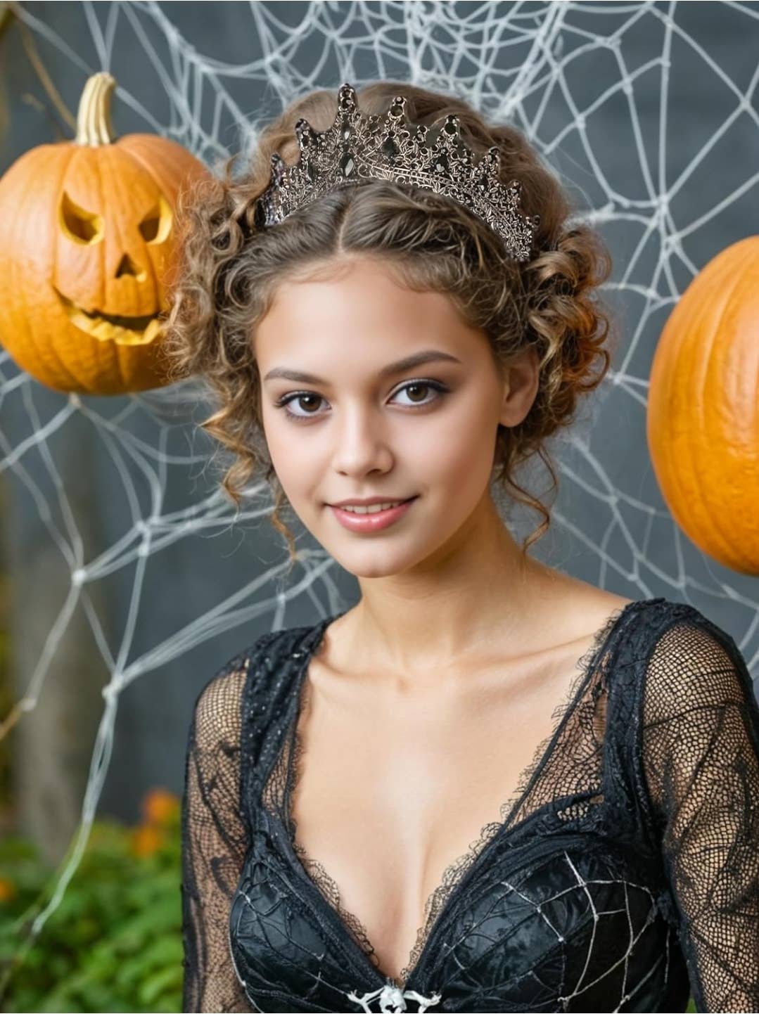 Black Tiara Crown - CR150