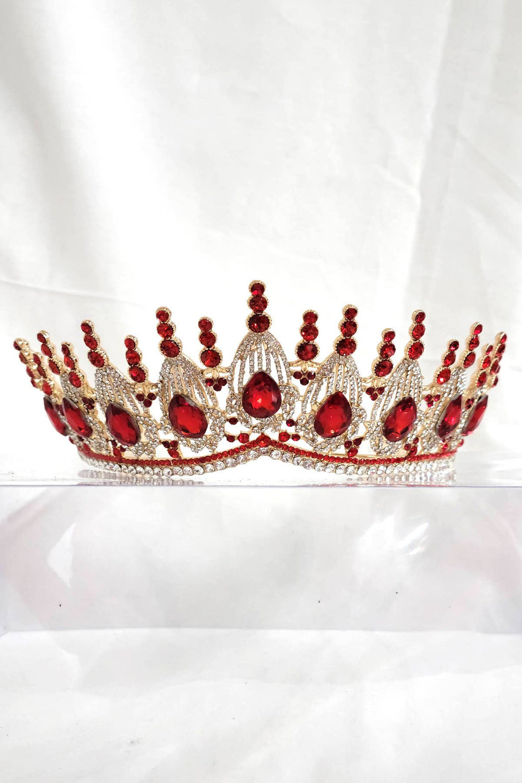 Regal Tiara With Jewels and Gemstones - CR139