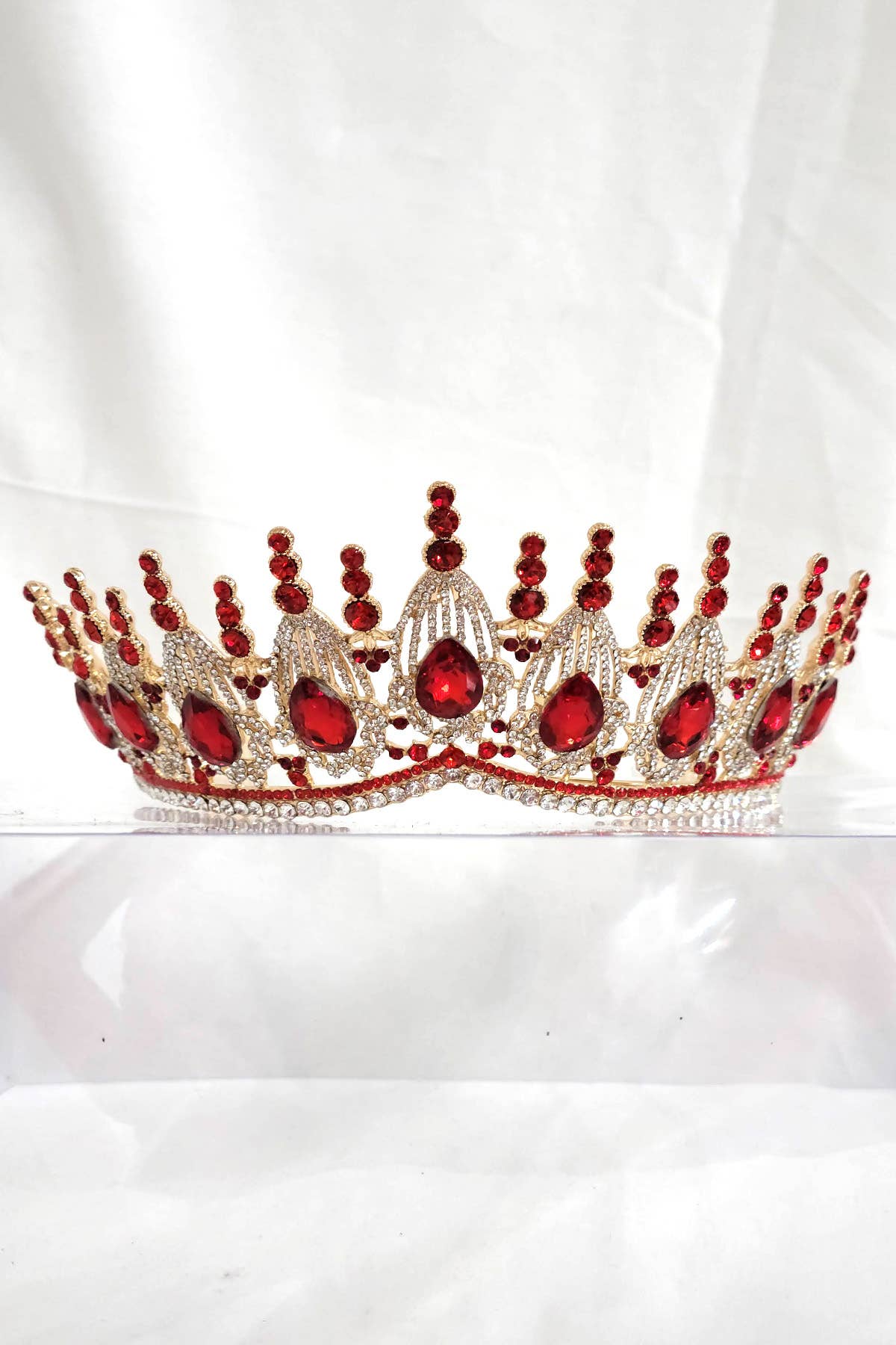 Regal Tiara With Jewels and Gemstones - CR139