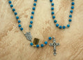 DR1247TQ - Italian Rosary Turquoise