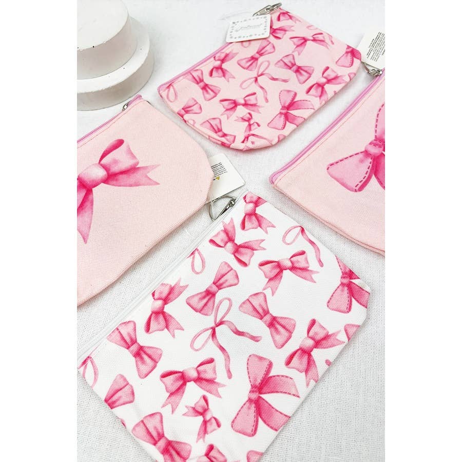 Bow Design Printed Coin Purse