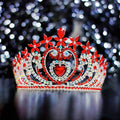 Red Crystal tiara - CR154