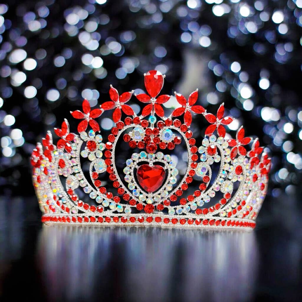 Red Crystal tiara - CR154