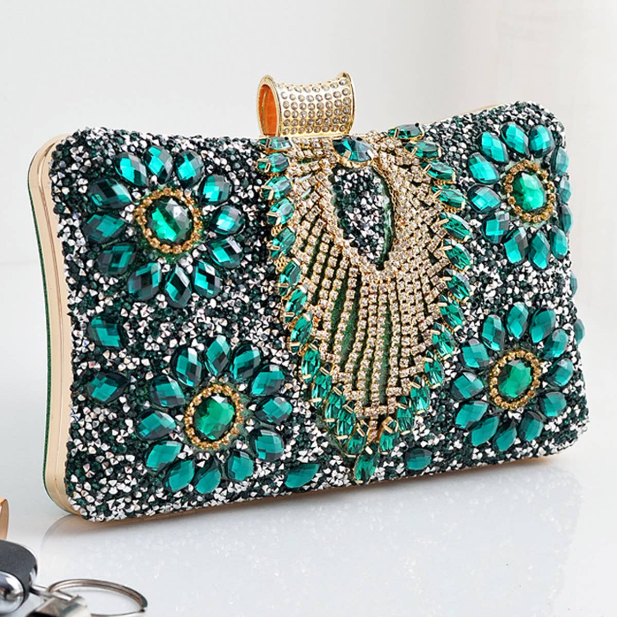 WOMEN DINNER CHAIN ONE-SHOULDER DIAMOND BAG_CWAB0597