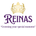Logo of REINAS with a crown and tagline 'Crowning your special moments' on a white background
