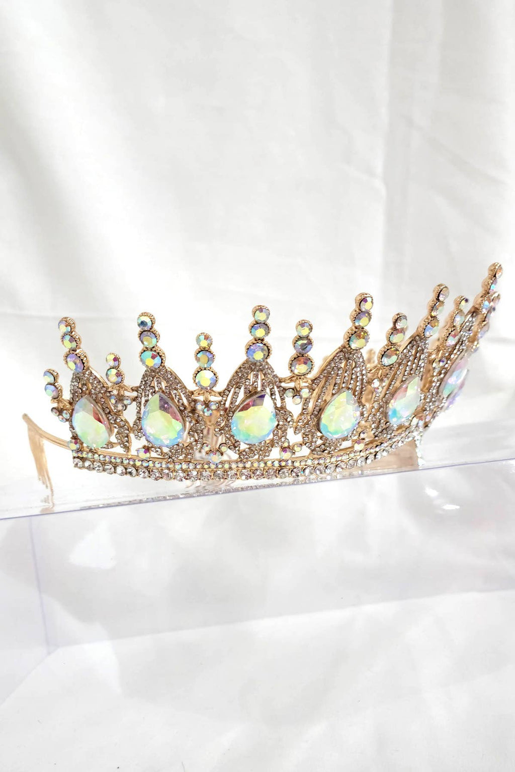 Regal Tiara With Jewels and Gemstones - CR139