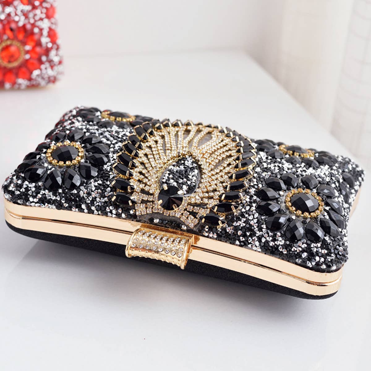 WOMEN DINNER CHAIN ONE-SHOULDER DIAMOND BAG_CWAB0597