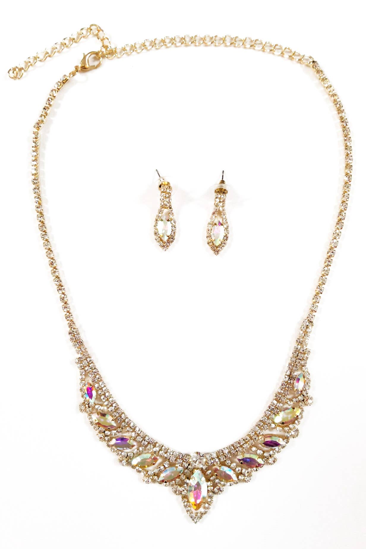 Metal jewelry Set With Necklace and Earrings JR3237