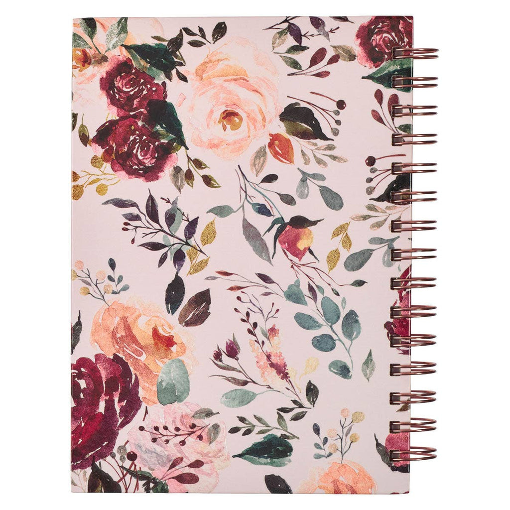 Diario Espiral Rosado Floral Los Planes Jer. 29:11