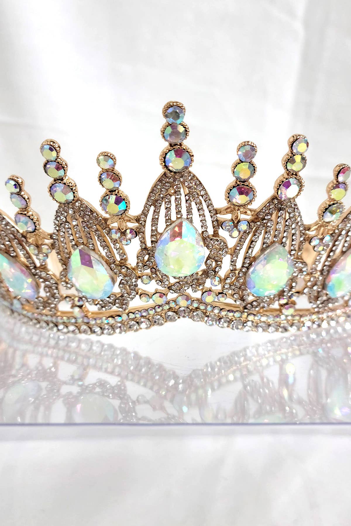 Regal Tiara With Jewels and Gemstones - CR139
