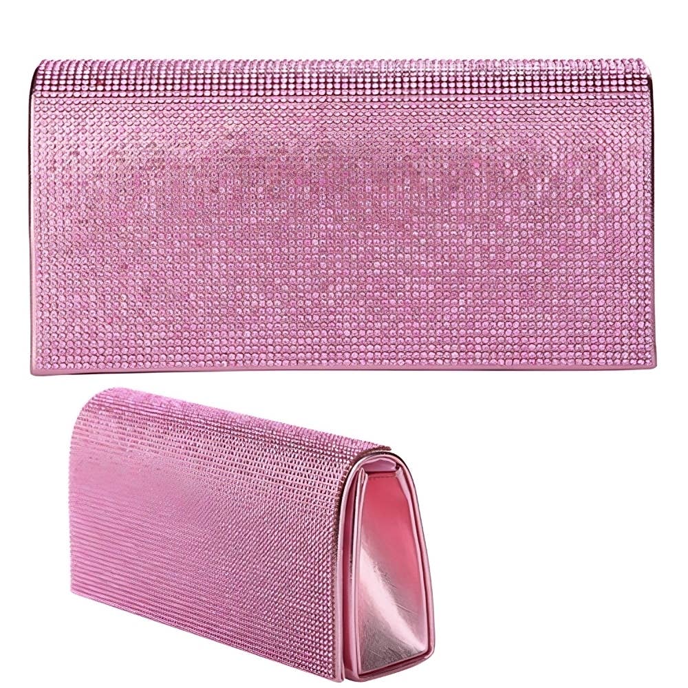 Rhinestone Patch Bling Shiny Evening Bag Clutch
