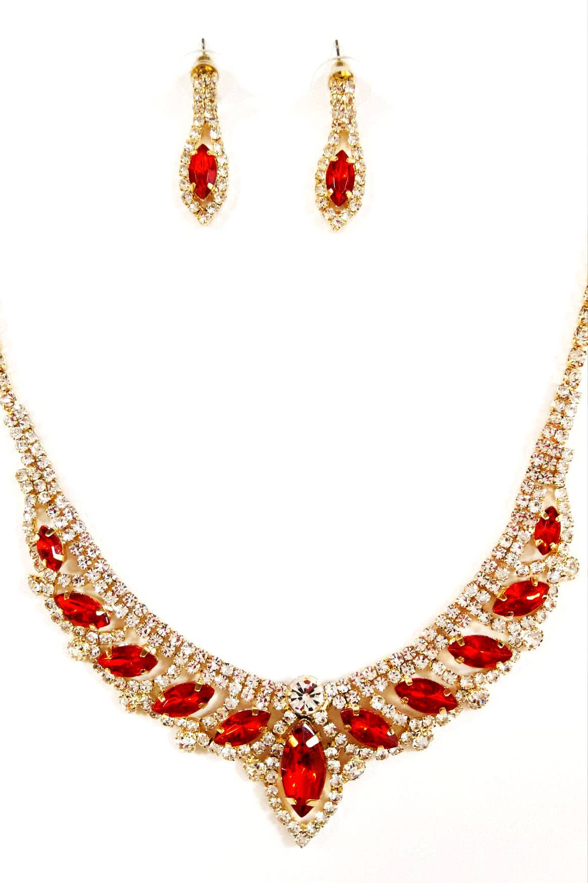 Metal jewelry Set With Necklace and Earrings JR3237