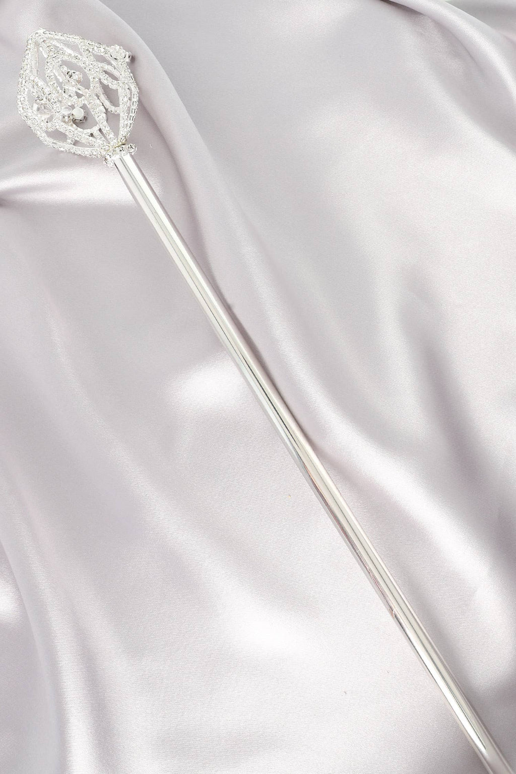Rhinestone Embellished Sphere Scepter Wand