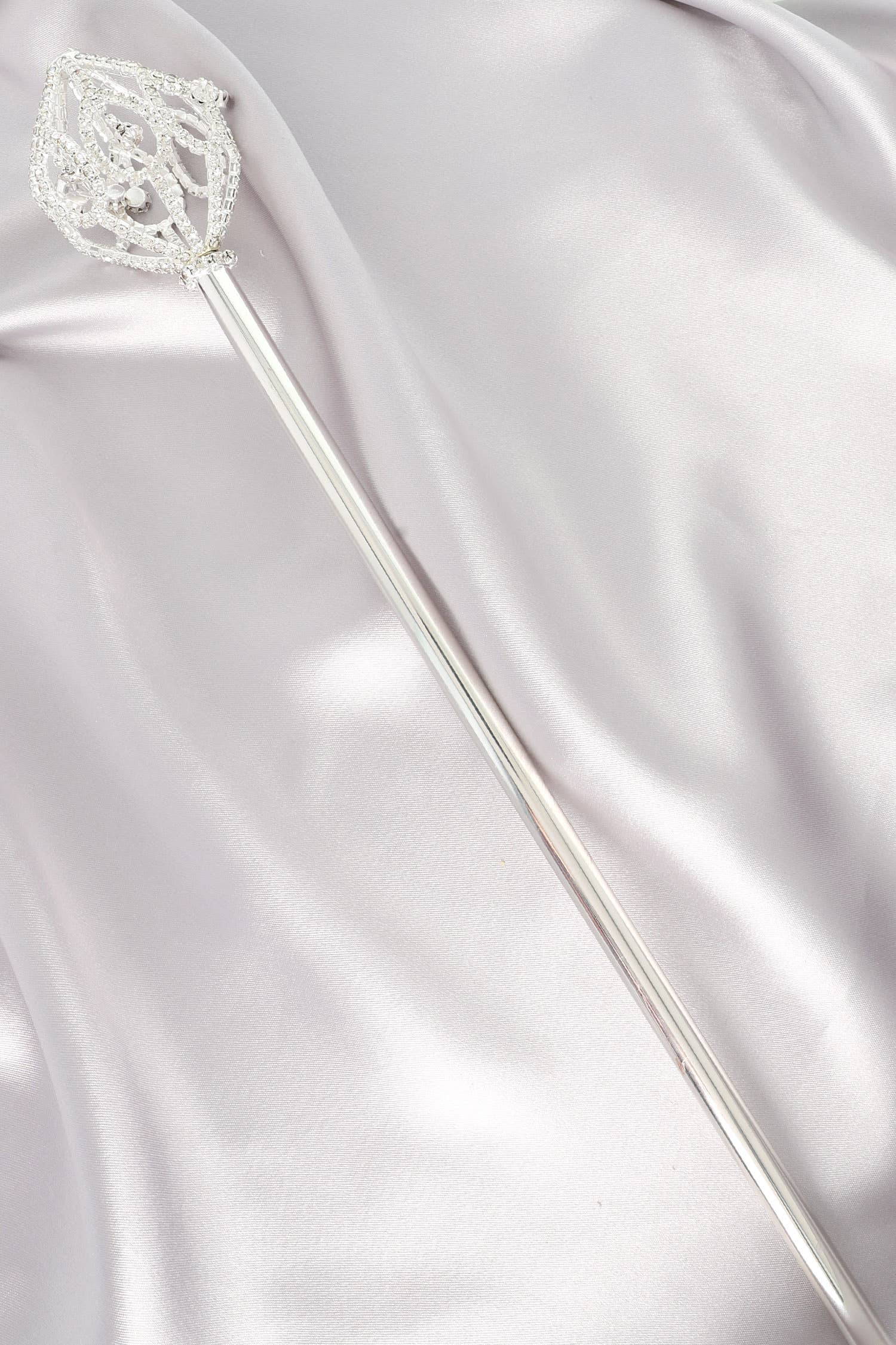Rhinestone Embellished Sphere Scepter Wand