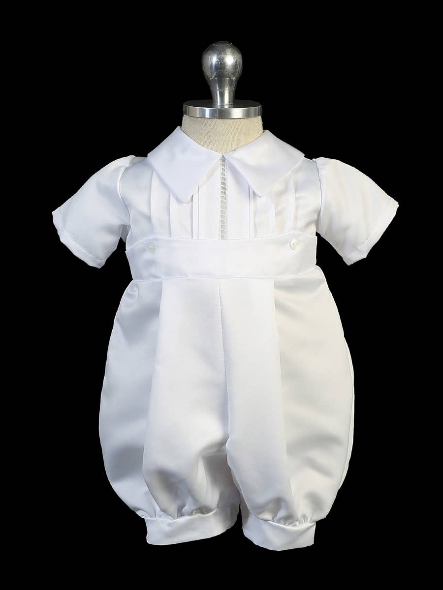 3720- Boys Baptism Romper