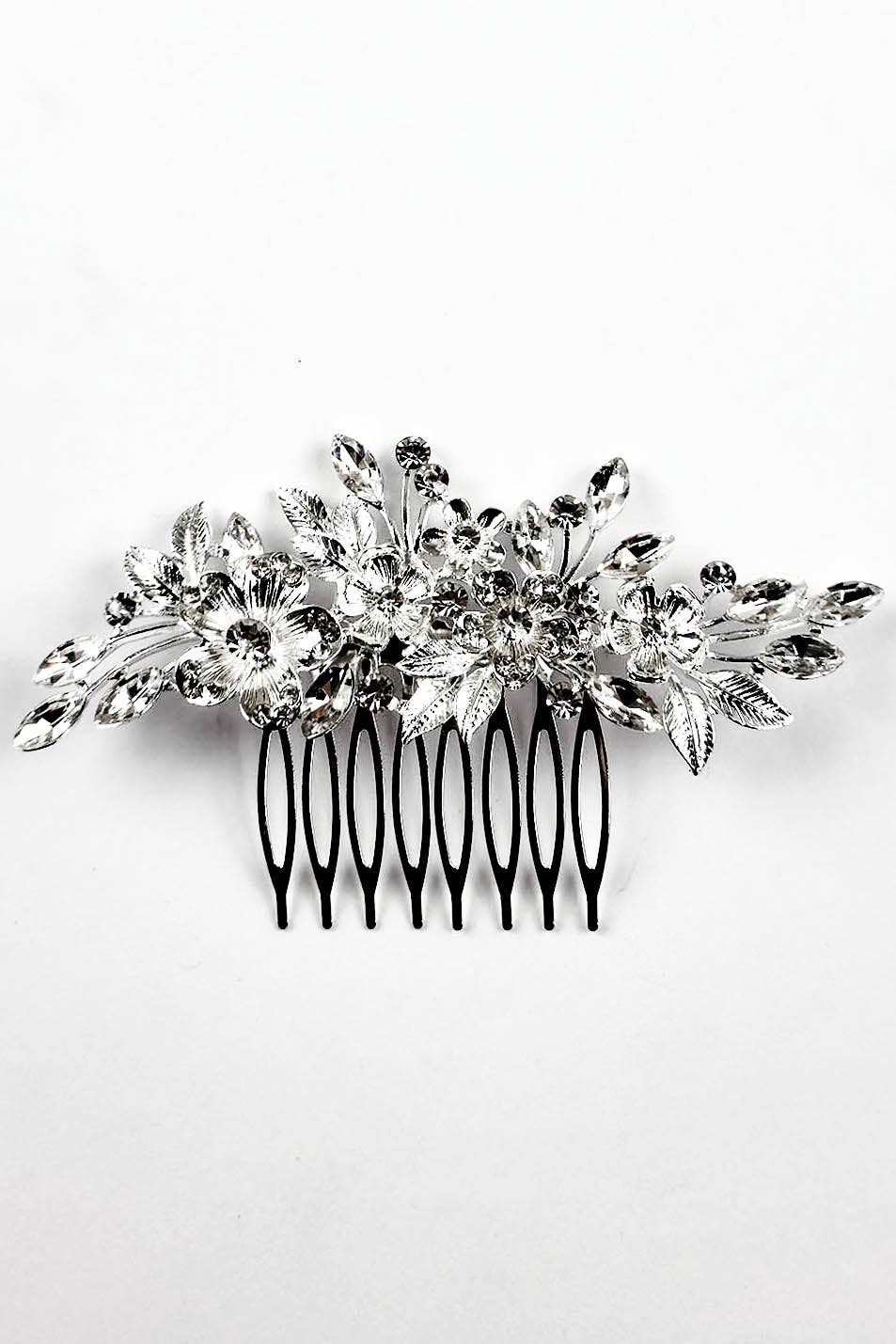 Metal Hair Comb With Jewels HJH0837-