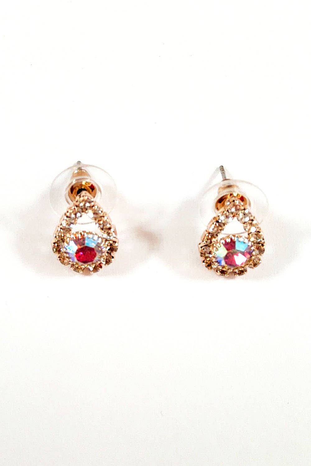 Metal Necklace, Earring, & Bracelet Set with Jewels JR3174-