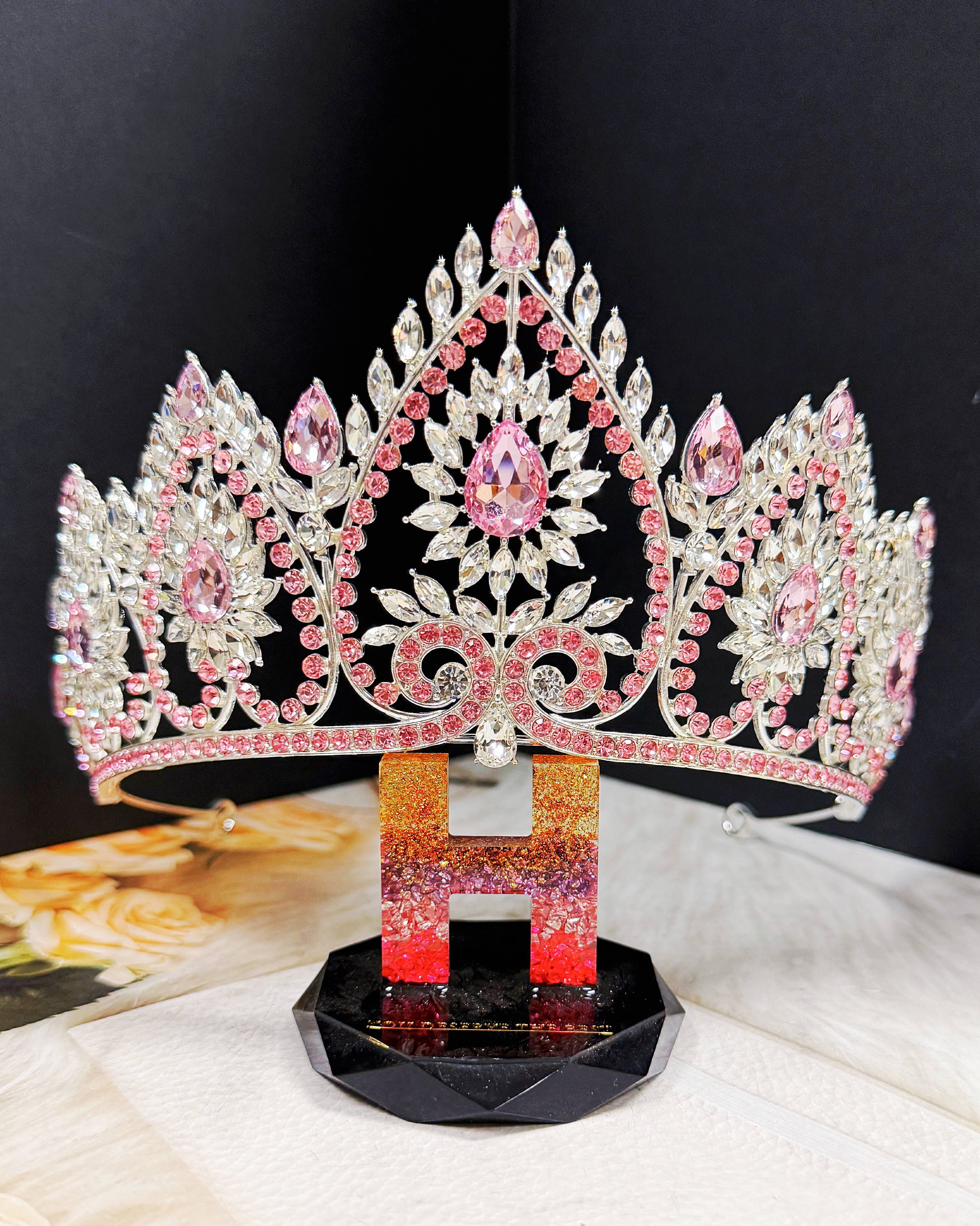 Flower crystal crown - CR149