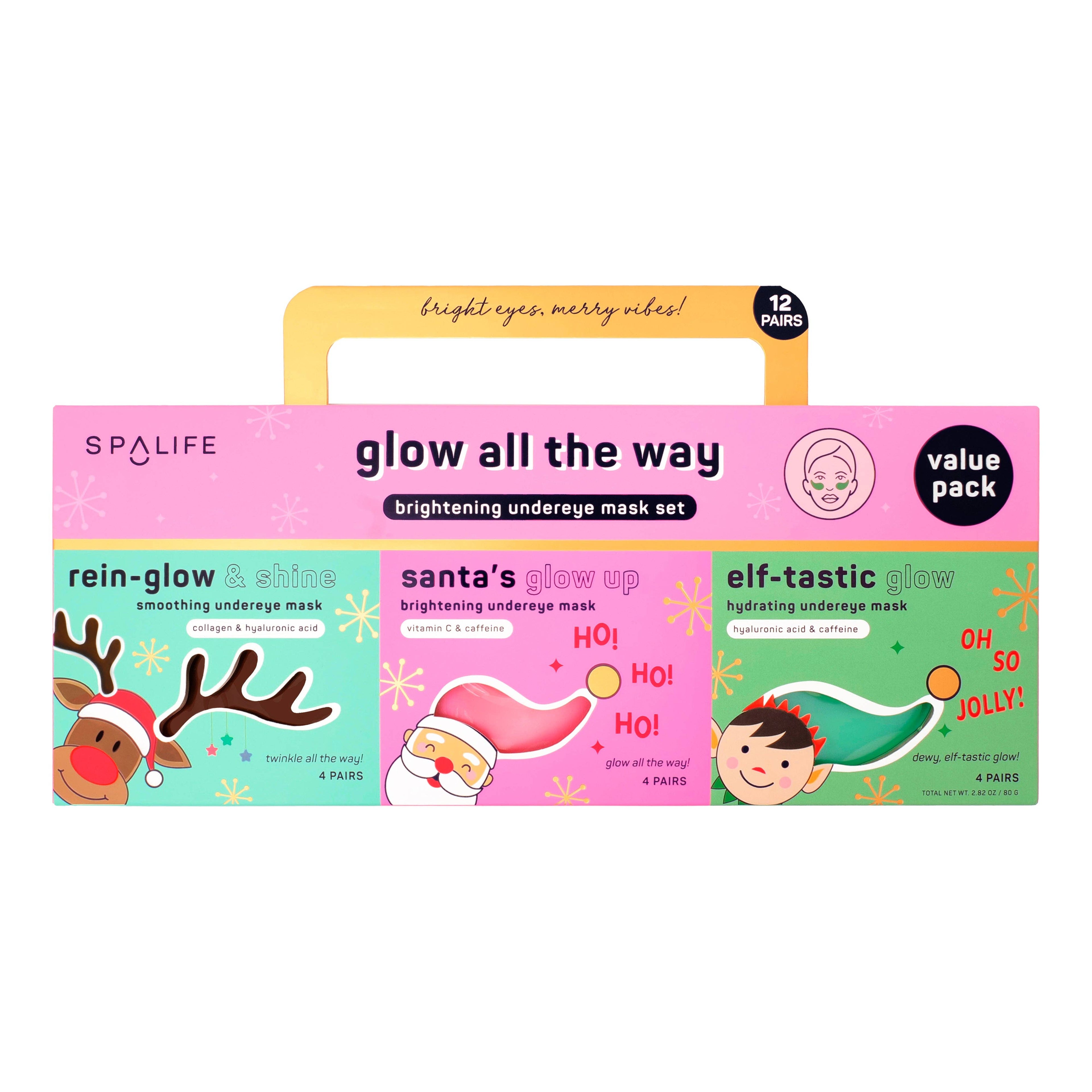 Christmas Holiday Glow All the Way Brightening Undereye Mask Set – Value Pack