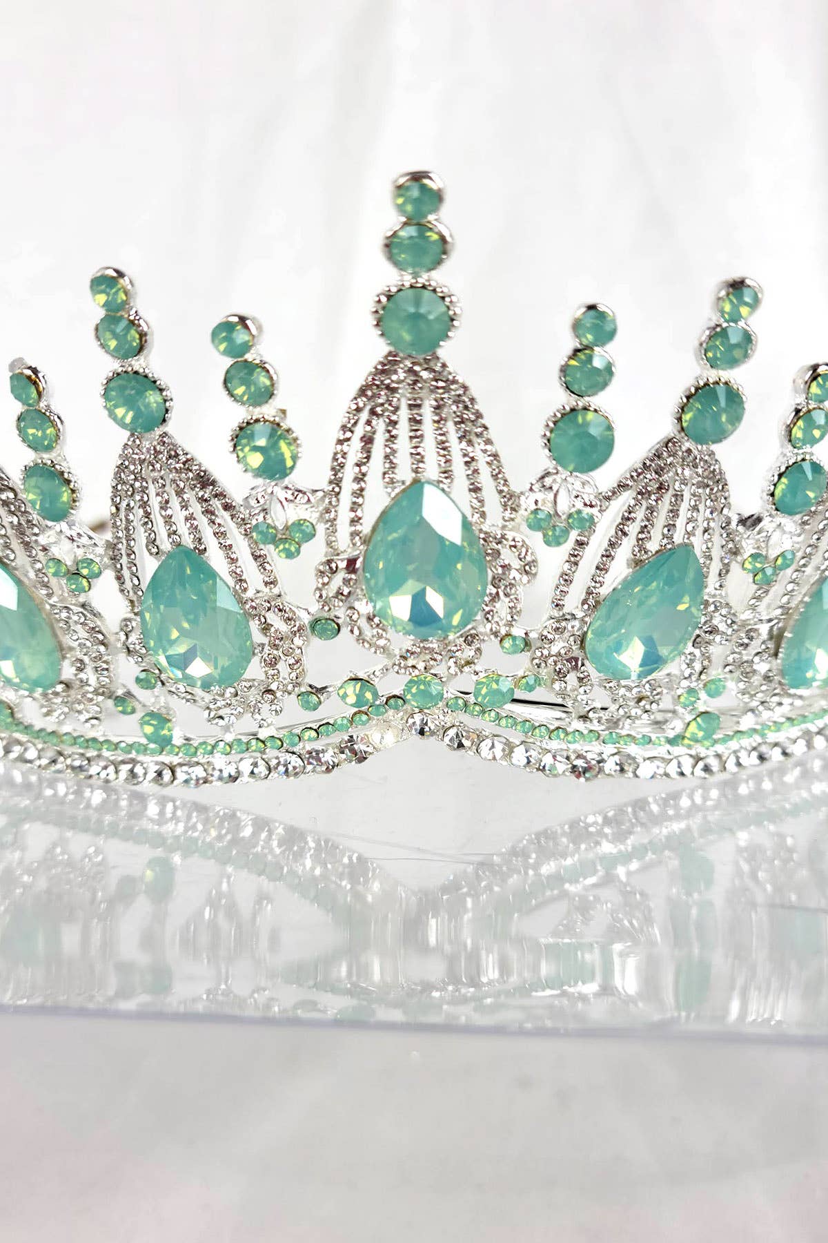 Regal Tiara With Jewels and Gemstones - CR139