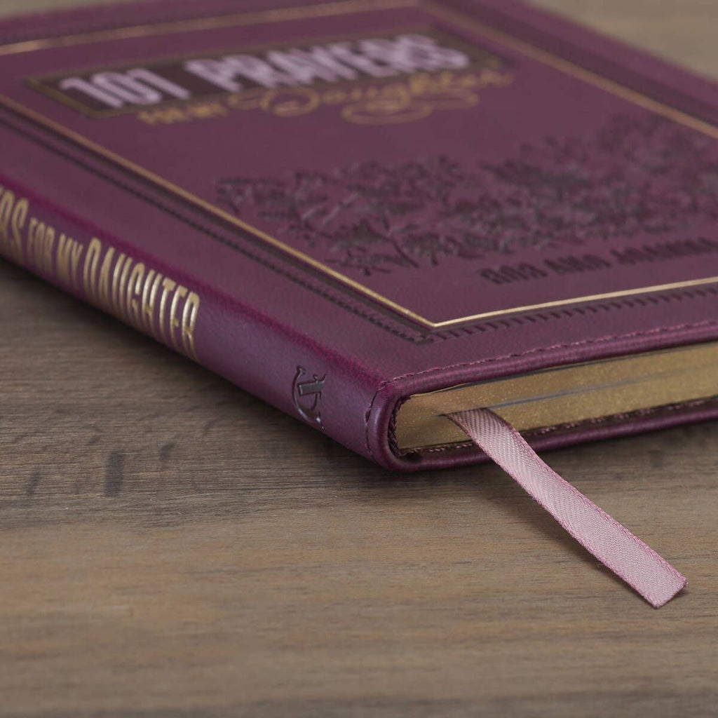 Gift Book 101 Prayers for My Daughter Faux Leather
