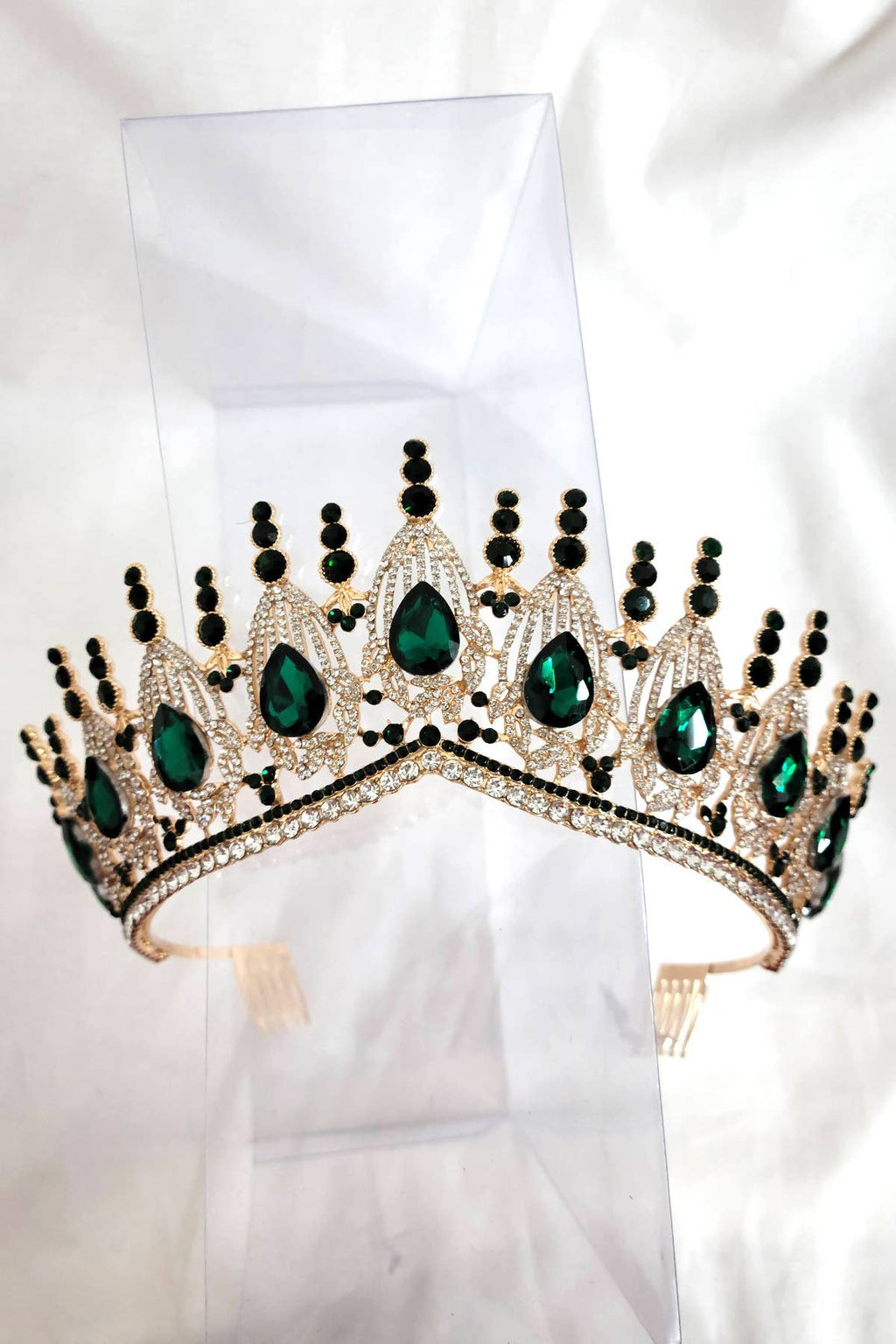Regal Tiara With Jewels and Gemstones - CR139