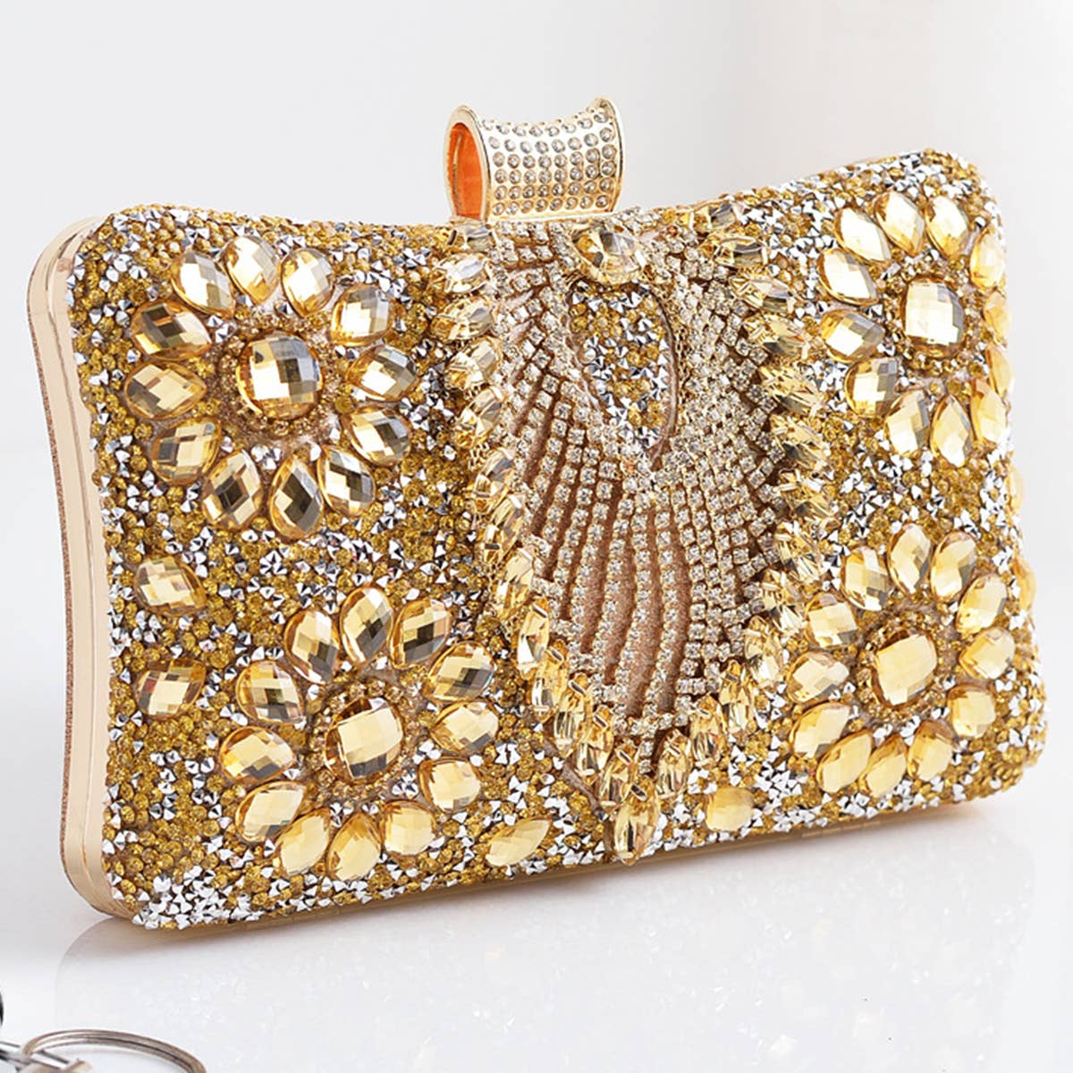 WOMEN DINNER CHAIN ONE-SHOULDER DIAMOND BAG_CWAB0597