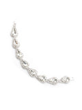 Wedding Bracelet Silver Plated Crystal Rhinestone Link