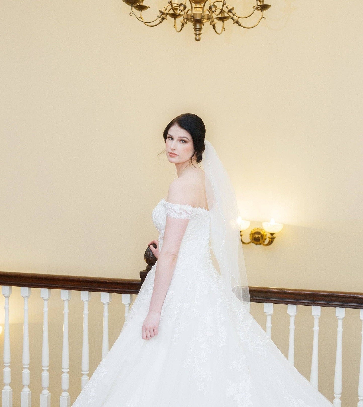 Pearl Beaded Wedding Veil