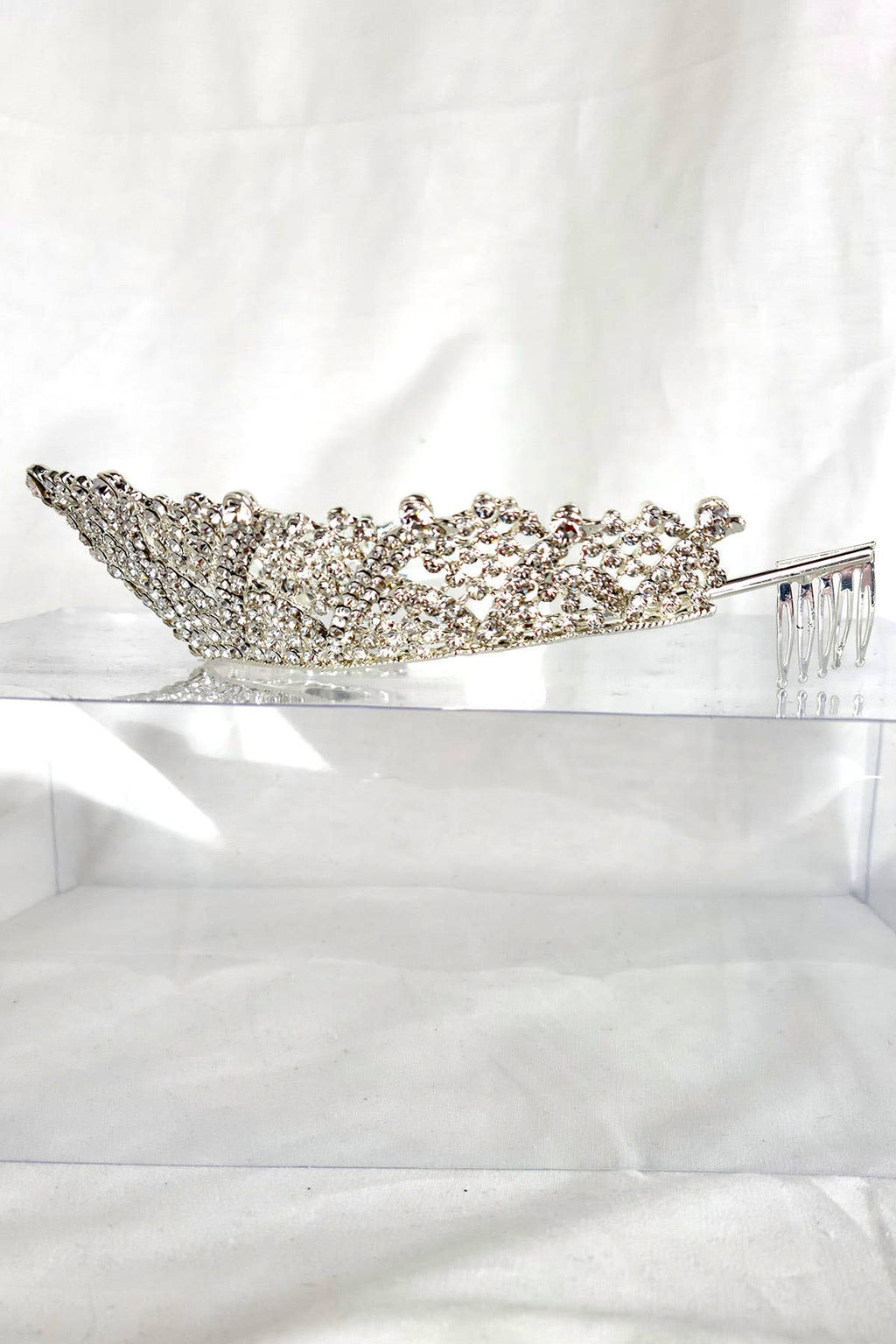 Metal Tiara With Jewels - CR135