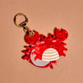 Mini Mirror Bag Charm–Crab