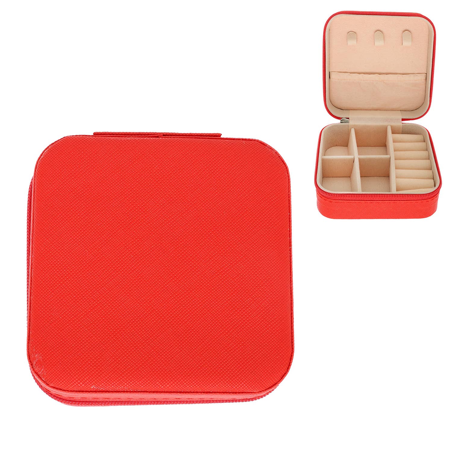 Monochromatic Pu Leather Jewelry Box