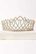 Metal Tiara With Jewels - CR136