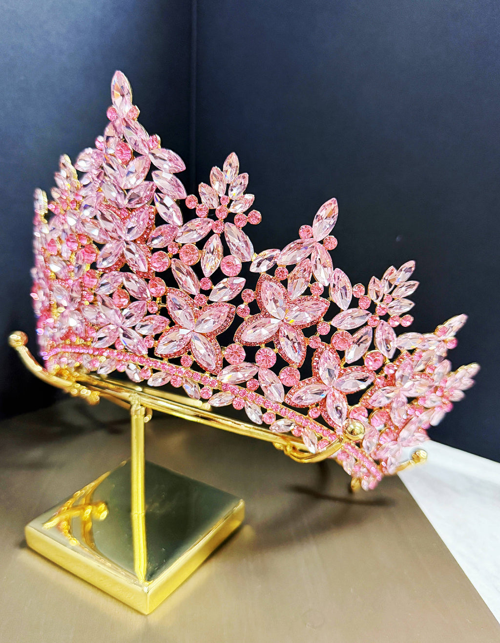 Pink Crystal Crown - CR146