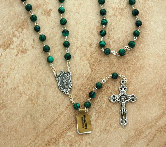 DR1247ML- Malachite Rosary