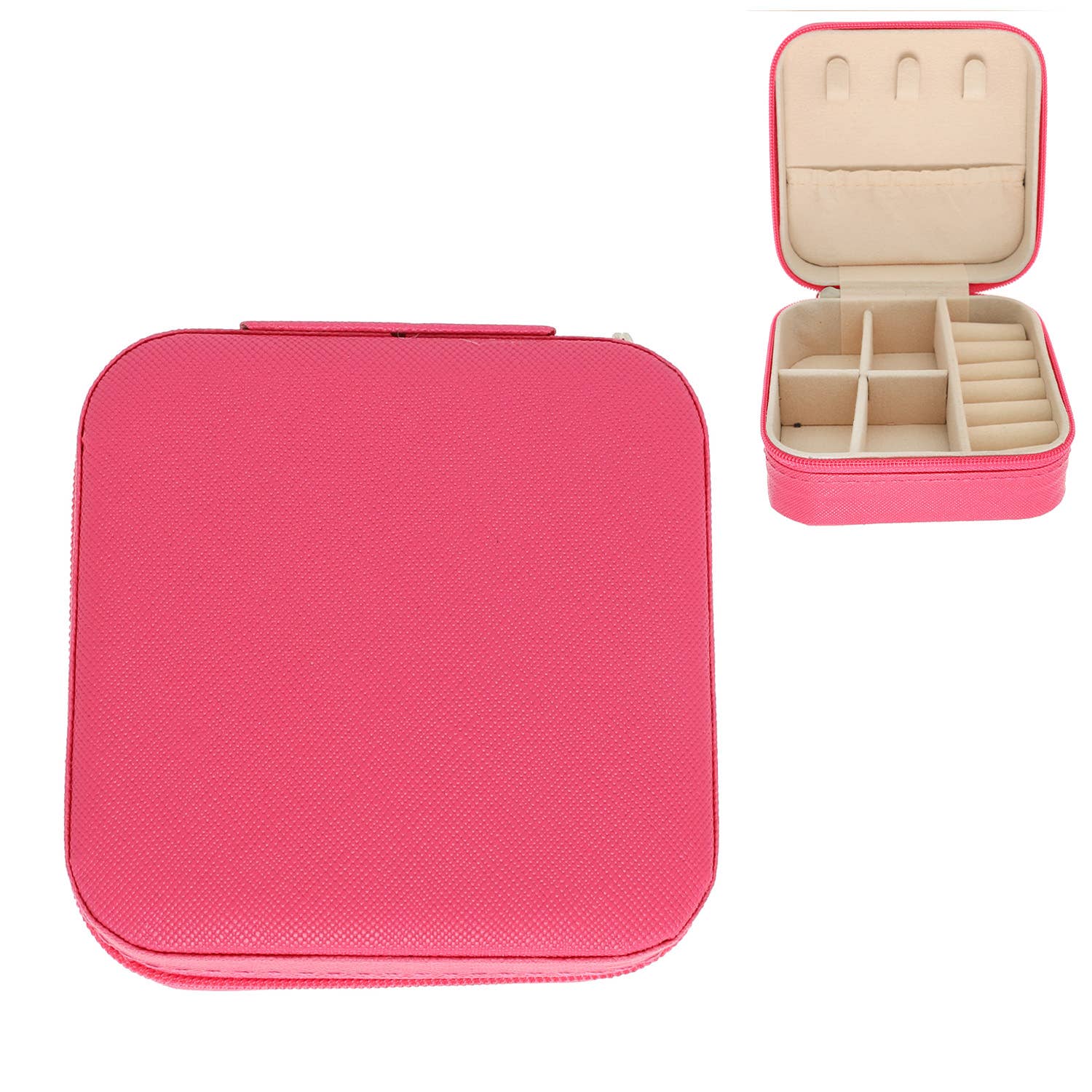 Monochromatic Pu Leather Jewelry Box