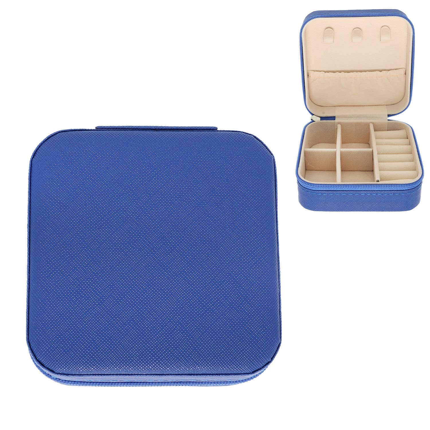 Monochromatic Pu Leather Jewelry Box