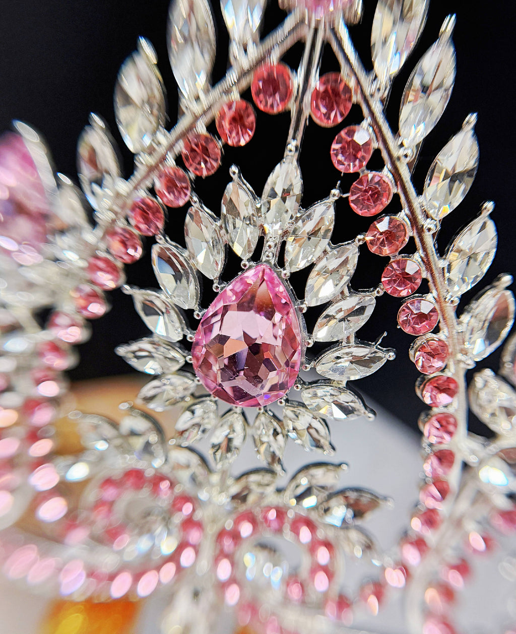 Flower crystal crown - CR149