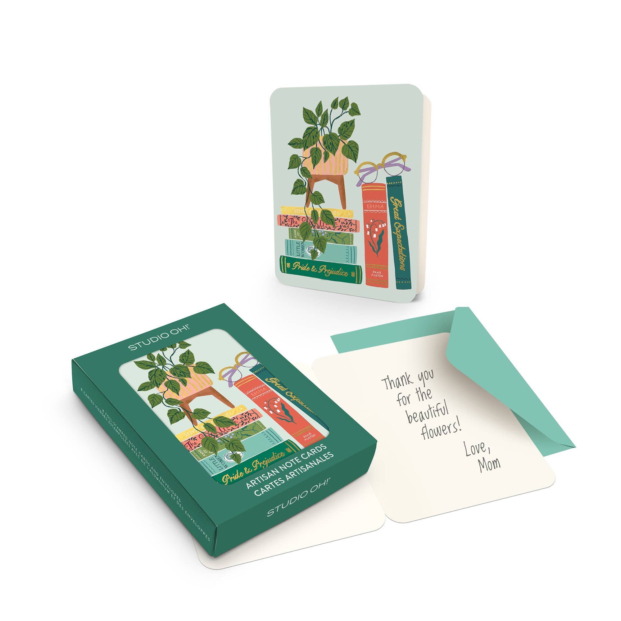 Cozy Reads Artisan Note Card Set