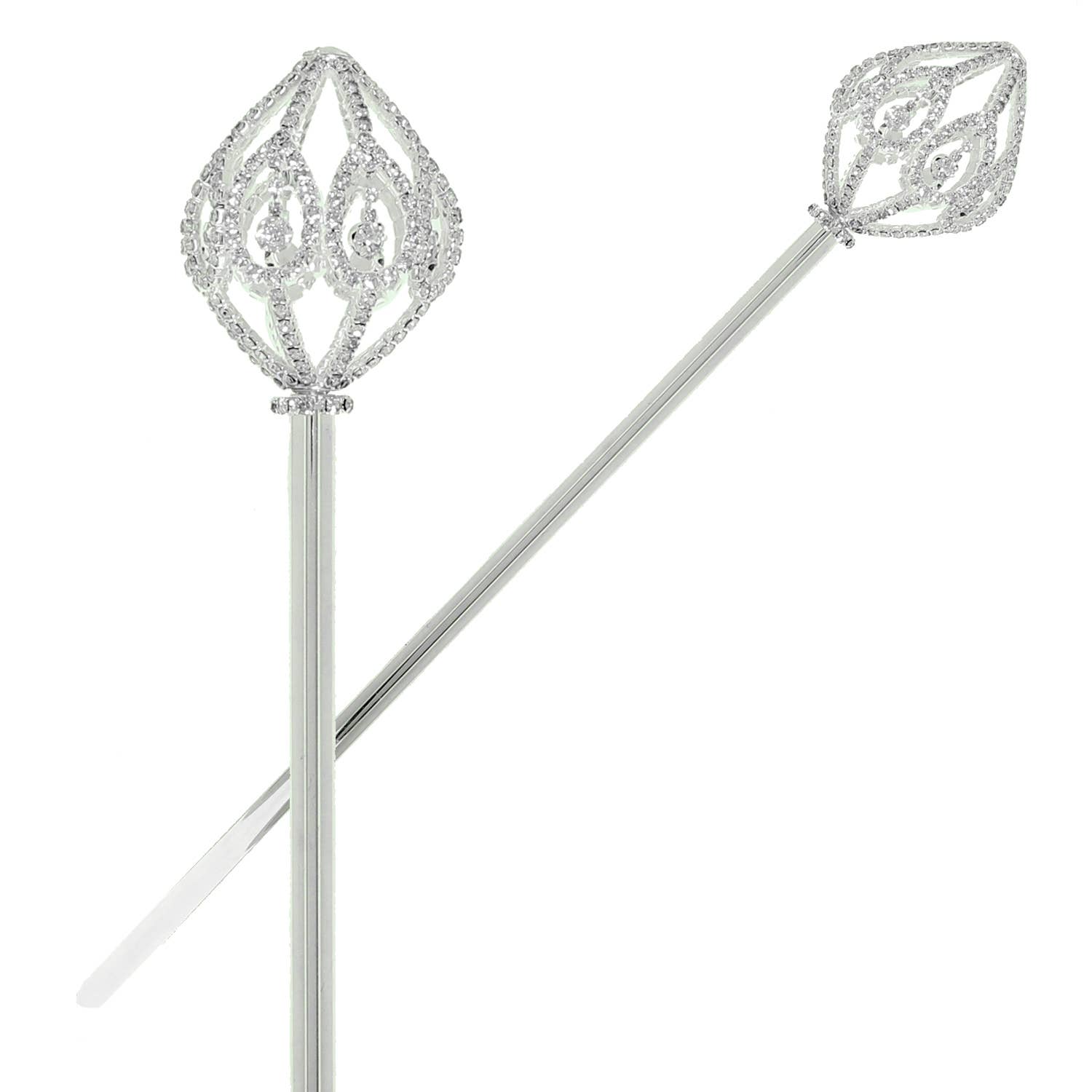 Rhinestone Embellished Sphere Scepter Wand
