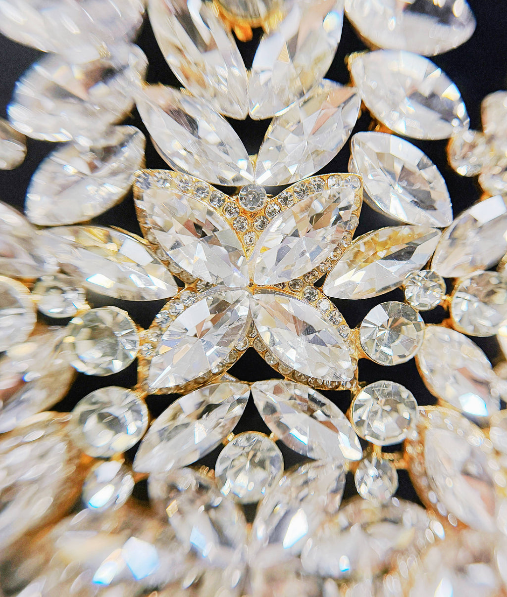 Clear/Gold Crystal Crown - CR147