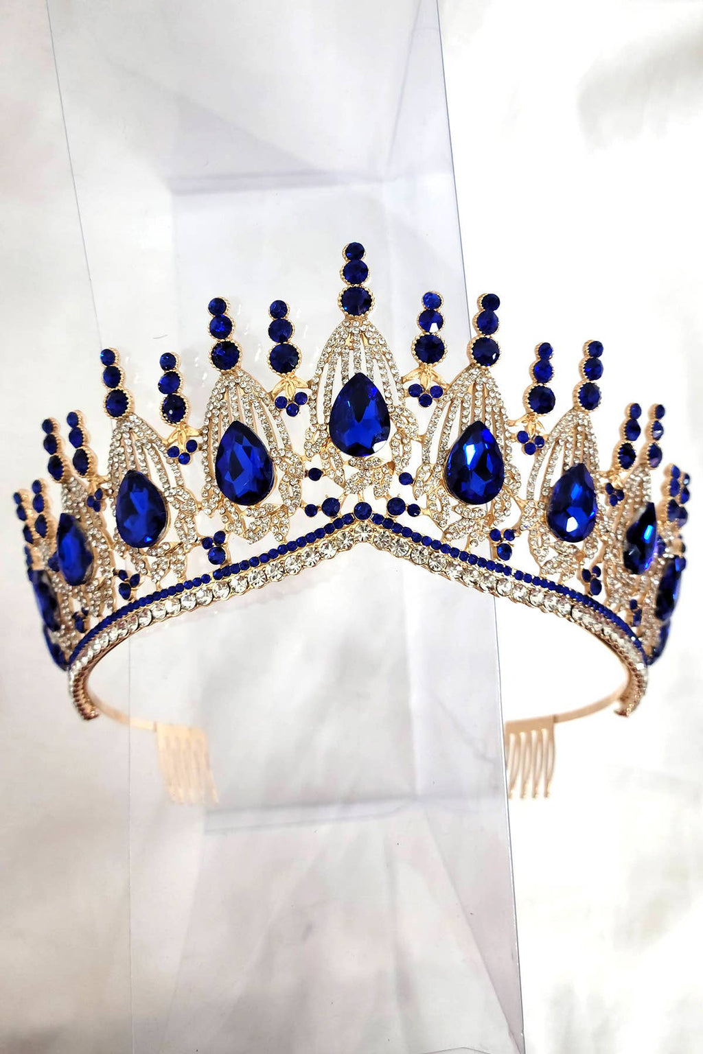 Regal Tiara With Jewels and Gemstones - CR139