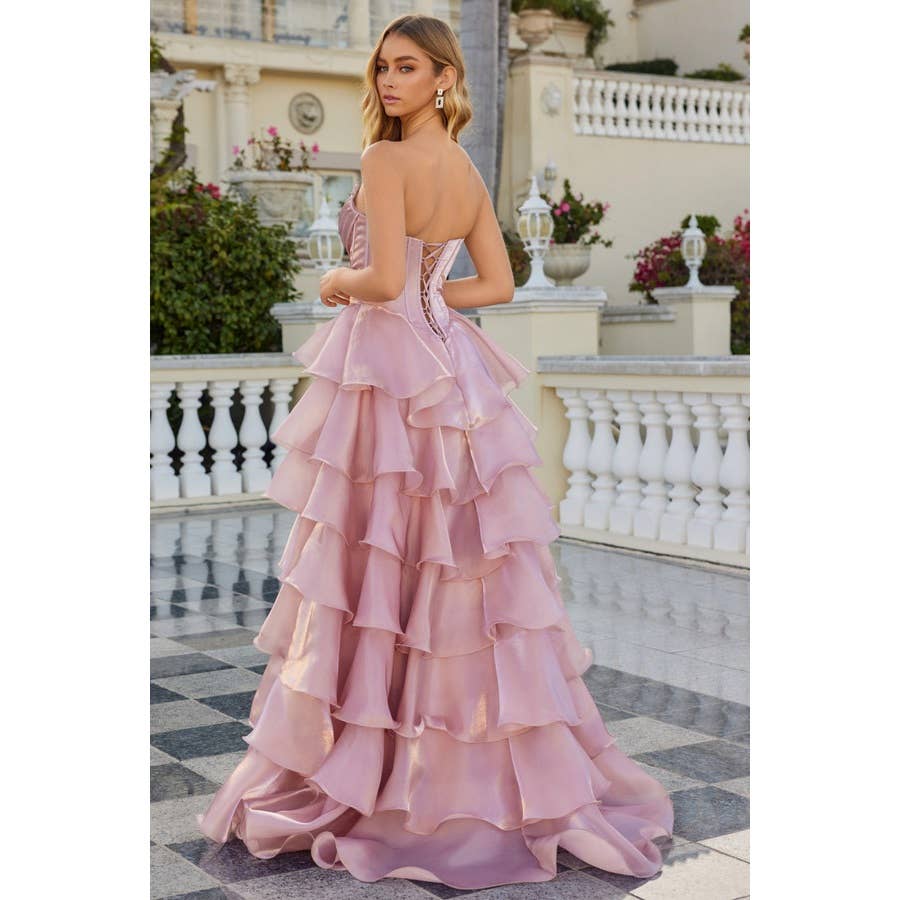 Baby Fox Juliet Gown JT2664S Blue Ruffles