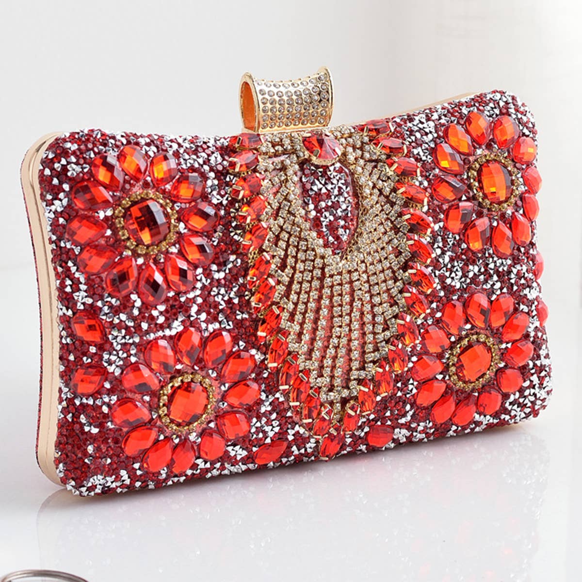 WOMEN DINNER CHAIN ONE-SHOULDER DIAMOND BAG_CWAB0597