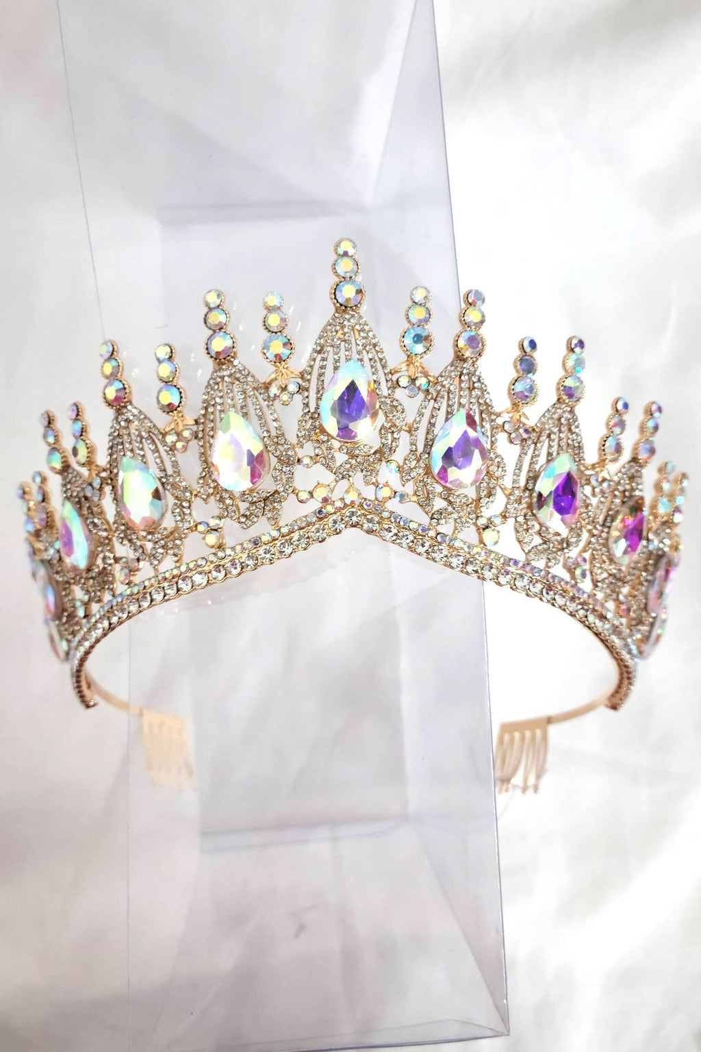 Regal Tiara With Jewels and Gemstones - CR139